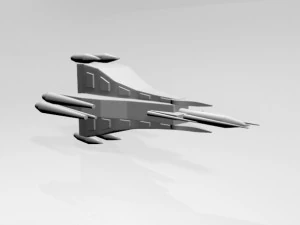 Space fighter 03 3D Model