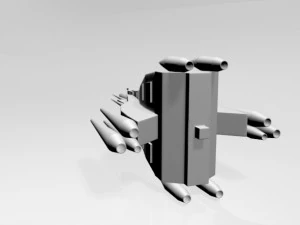 Space fighter 03 3D Model