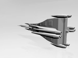 Space fighter 03 3D Model