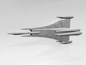 Space fighter 03 3D Model