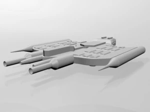 Space destroyer 03 3D Model
