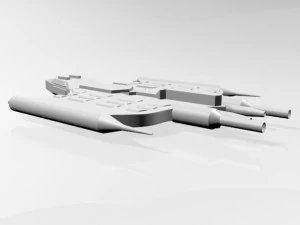 Space destroyer 03 3D Model