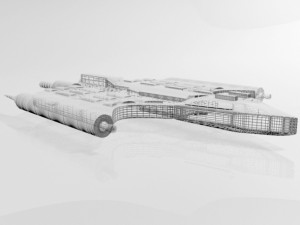 space destroyer 03 Model 3D