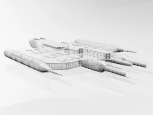 Space destroyer 03 3D Model
