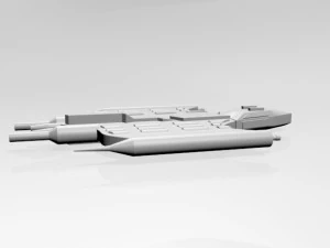Space destroyer 03 3D Model