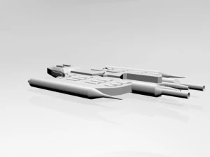 Space destroyer 03 3D Model