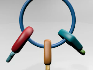 おしゃぶりキー01 3Dモデル