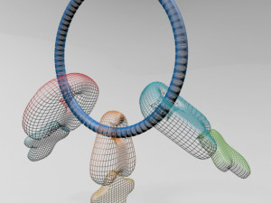 teether keys 01 Model 3D
