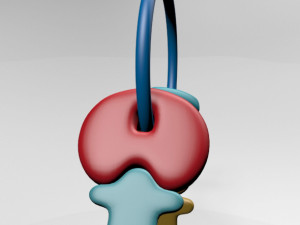 teether keys 01 Model 3D