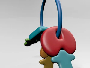 teether keys 01 3D Model