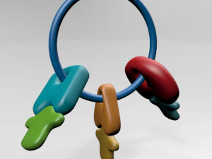 teether keys 01 3D Model