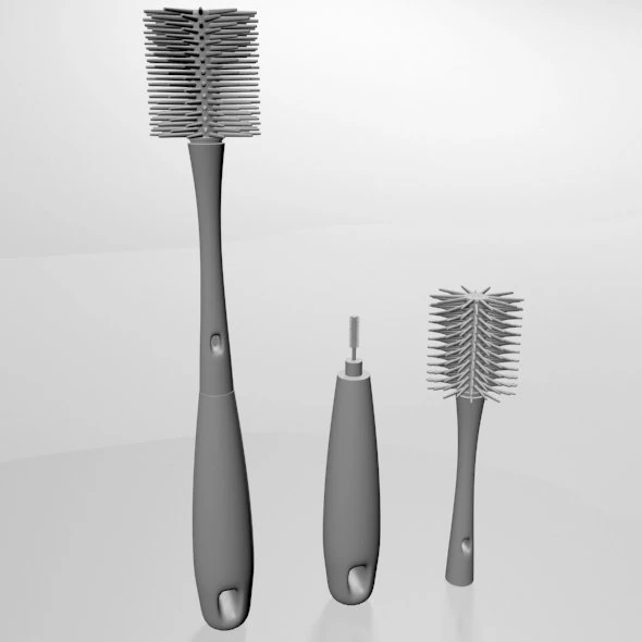 Tot bottle brush 01 3D Model .c4d .max .obj .3ds .fbx .stl .blend