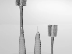 Tot bottle brush 01 3D Model