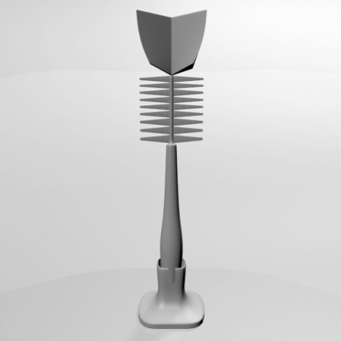 baby bottle cleaning brush 01 3D Модель .c4d .max .obj .3ds .fbx .stl .blend 
