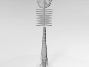 Baby bottle cleaning brush 01 3D Model