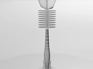 Baby bottle cleaning brush 01 3D Model