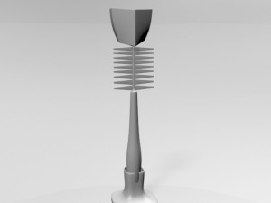 baby bottle cleaning brush 01 3D Модель
