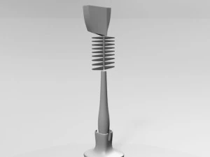 Baby bottle cleaning brush 01 3D Model