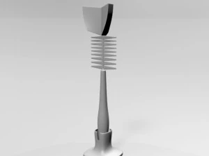 Baby bottle cleaning brush 01 3D Model