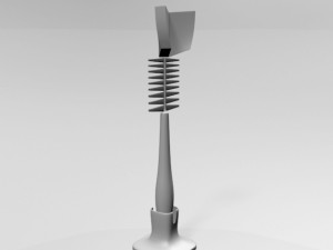 baby bottle cleaning brush 01 3D Модель
