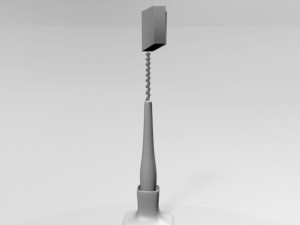 baby bottle cleaning brush 01 3D Модель