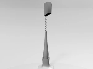 Baby bottle cleaning brush 01 3D Model