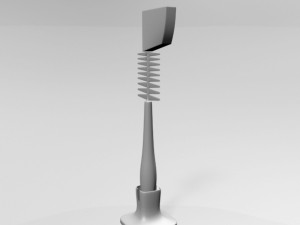 baby bottle cleaning brush 01 3D Модель