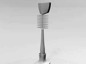 Baby bottle cleaning brush 01 3D Model