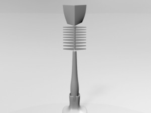baby bottle cleaning brush 01 3D Модель