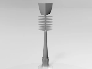 Baby bottle cleaning brush 01 3D Model