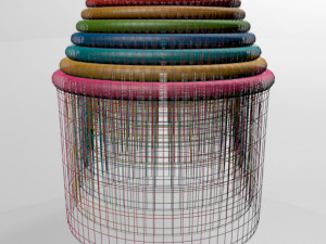 Stack up cup toys 01 Model 3D