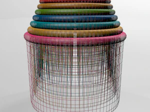 Stack up cup toys 01 3D Model