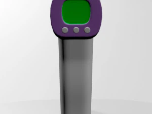 Infrared forehead thermometer 01 3D Model