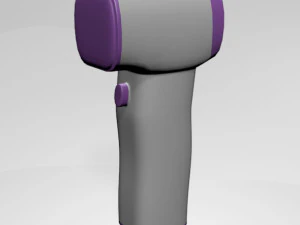 Infrared forehead thermometer 01 3D Model