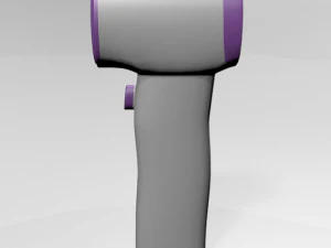 Infrared forehead thermometer 01 3D Model