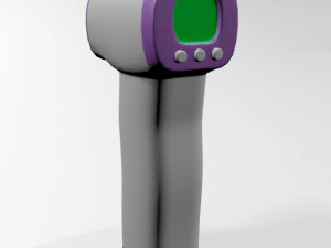 Infrared forehead thermometer 01 3D Model