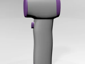Infrared forehead thermometer 01 3D Model
