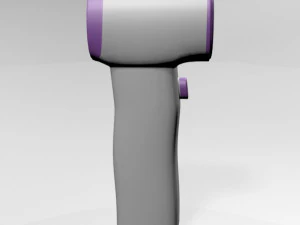 Infrared forehead thermometer 01 3D Model