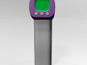 Infrared forehead thermometer 01 3D 모델