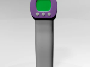 Infrared forehead thermometer 01 3D Model