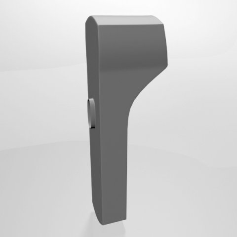 infrared forehead thermometer 02 3D Model .c4d .max .obj .3ds .fbx .stl .blend 