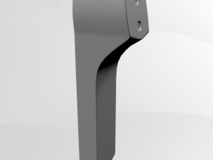 infrared forehead thermometer 02 3D Model