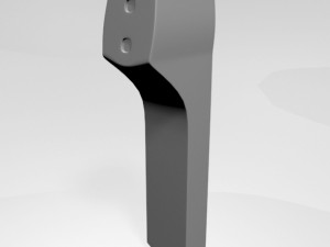 infrared forehead thermometer 02 3D Model