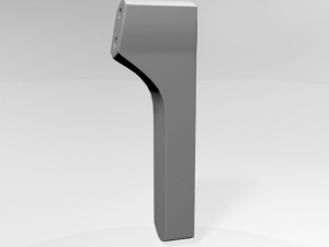 infrared forehead thermometer 02 3D Model