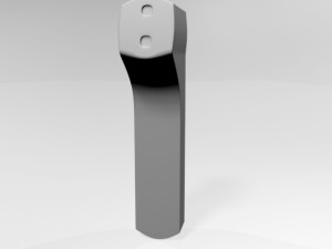infrared forehead thermometer 02 3D Model