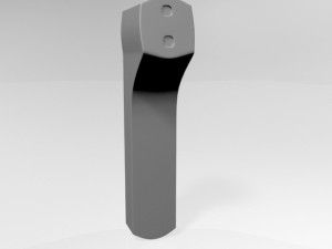 infrared forehead thermometer 02 3D Model