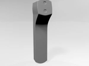 Infrared forehead thermometer 02 3D Model