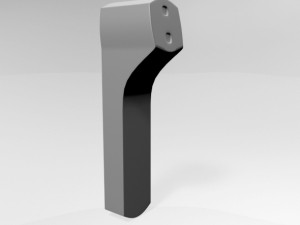 infrared forehead thermometer 02 3D Model