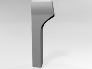 infrared forehead thermometer 02 3D Model