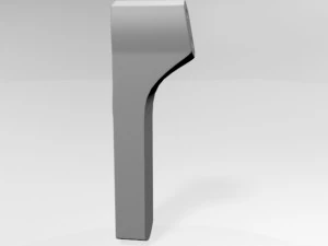 Infrared forehead thermometer 02 3D Model
